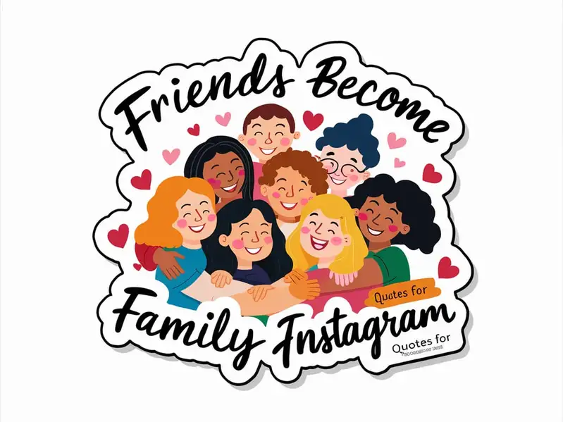 Friends Become Family Quotes for Instagram