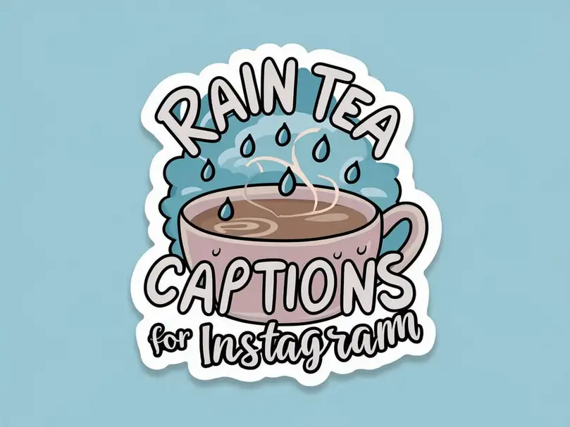 Rain Tea Captions For Instagram